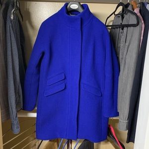 Brunswick Blue Cocoon Stadium J. Crew Coat 8